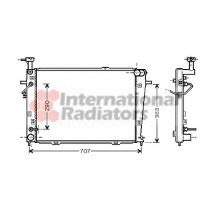 Foto Radiatore, Raffreddamento motore VAN WEZEL 82002127