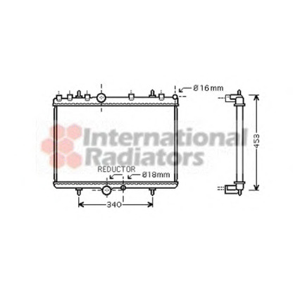 Foto Radiador, refrigeración del motor VAN WEZEL 40002269