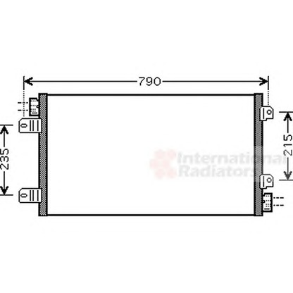 Foto Condensador, aire acondicionado VAN WEZEL 43005342