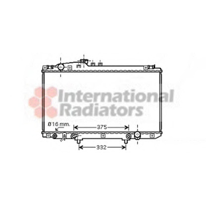 Photo Radiator, engine cooling VAN WEZEL 53002337