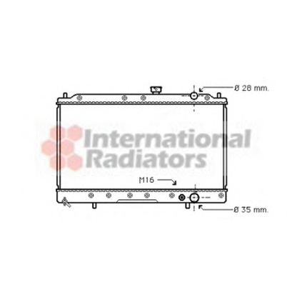 Photo Radiateur, refroidissement du moteur VAN WEZEL 32002016