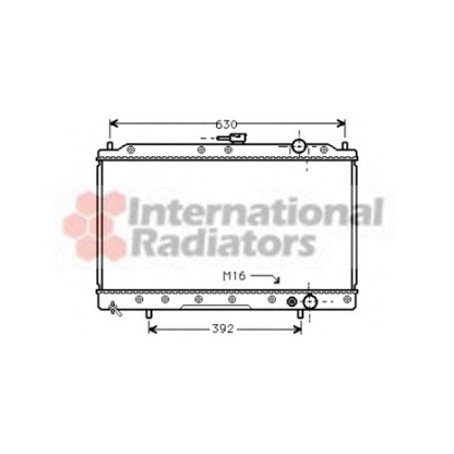 Photo Radiator, engine cooling VAN WEZEL 32002045