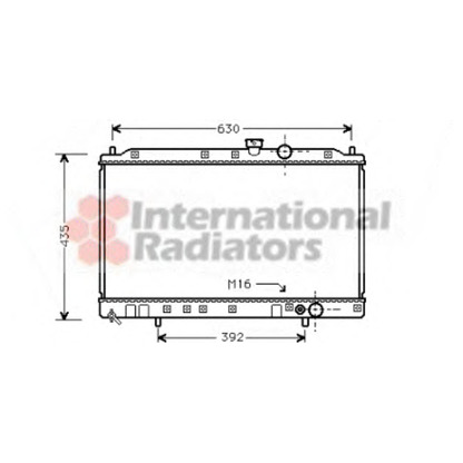 Foto Radiador, refrigeración del motor VAN WEZEL 32002064