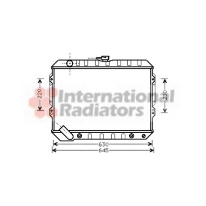 Photo Radiator, engine cooling VAN WEZEL 32002089