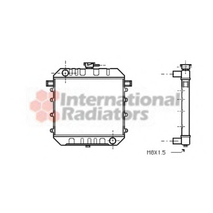 Foto Radiador, refrigeración del motor VAN WEZEL 37002030