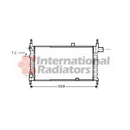 Photo Radiateur, refroidissement du moteur VAN WEZEL 37002063