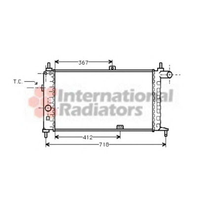 Photo Radiateur, refroidissement du moteur VAN WEZEL 37002064