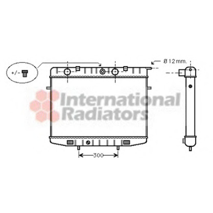 Photo Radiator, engine cooling VAN WEZEL 37002175