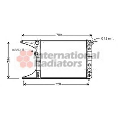 Foto Radiatore, Raffreddamento motore VAN WEZEL 37002201