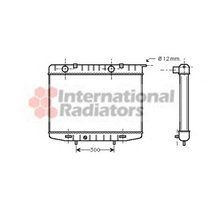 Foto Radiador, refrigeración del motor VAN WEZEL 37002213