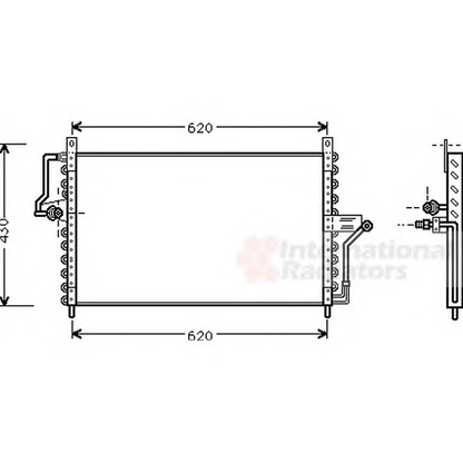 Foto Condensador, aire acondicionado VAN WEZEL 37005223