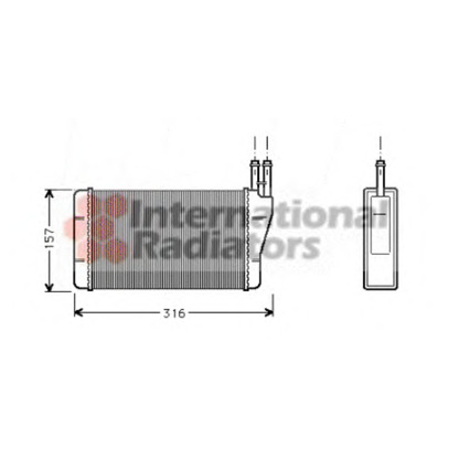 Foto Radiador de calefacción VAN WEZEL 37006004