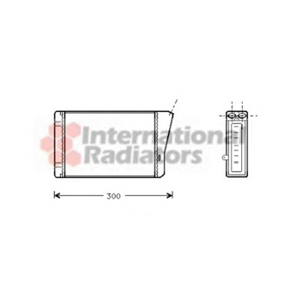 Photo Heat Exchanger, interior heating VAN WEZEL 37006196