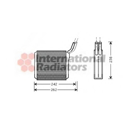 Foto Scambiatore calore, Riscaldamento abitacolo VAN WEZEL 37006205