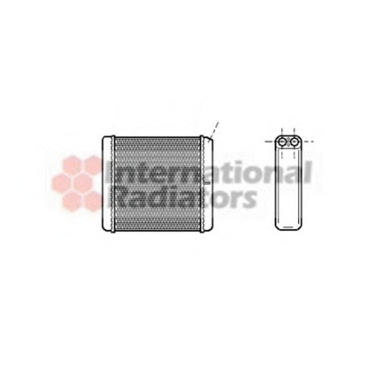 Photo Heat Exchanger, interior heating VAN WEZEL 37006206