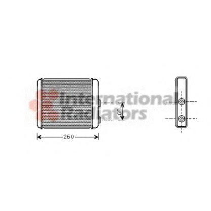Photo Heat Exchanger, interior heating VAN WEZEL 37006259