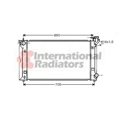 Photo Radiateur, refroidissement du moteur VAN WEZEL 53002351