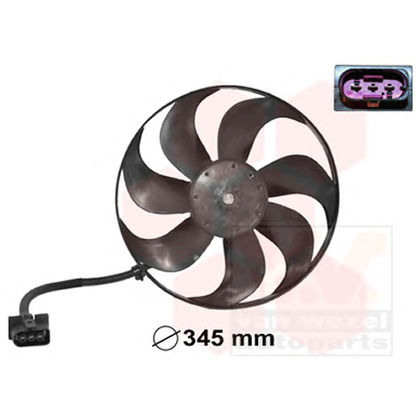 Photo Electric Motor, radiator fan VAN WEZEL 5888744