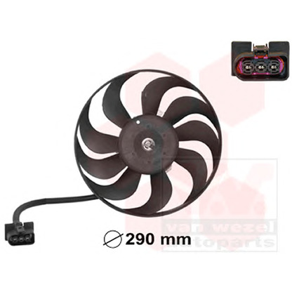 Foto Ventilador, condensador del aire acondicionado VAN WEZEL 5888745