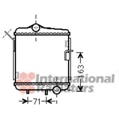 Photo Radiator, engine cooling VAN WEZEL 03002311