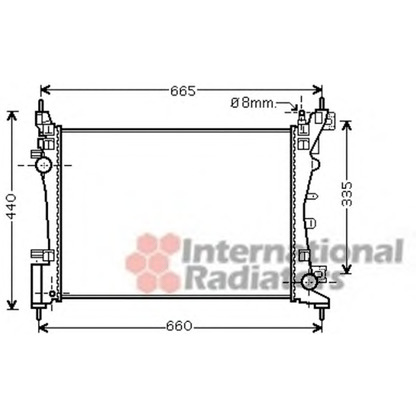 Foto Radiatore, Raffreddamento motore VAN WEZEL 09002261