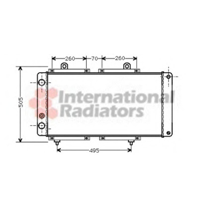 Foto Radiador, refrigeración del motor VAN WEZEL 40002033