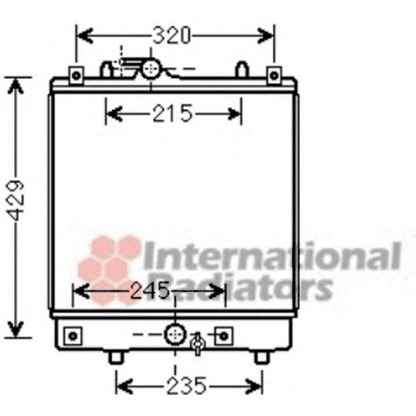 Photo Radiator, engine cooling VAN WEZEL 37002542