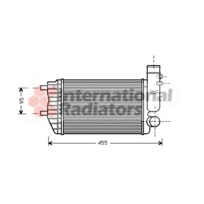 Photo Intercooler, échangeur VAN WEZEL 40004183