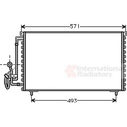 Foto Condensatore, Climatizzatore VAN WEZEL 40005155