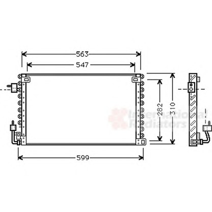 Photo Condenser, air conditioning VAN WEZEL 40005180