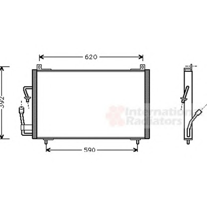 Foto Condensatore, Climatizzatore VAN WEZEL 40005182