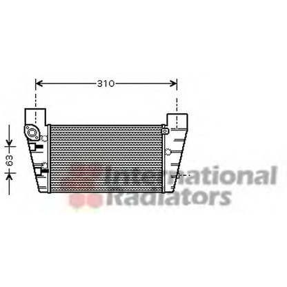 Foto Intercooler VAN WEZEL 03004248