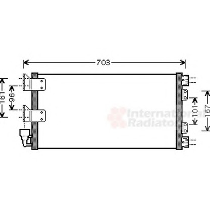 Photo Condenser, air conditioning VAN WEZEL 02005178