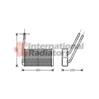 Photo Heat Exchanger, interior heating VAN WEZEL 02006177