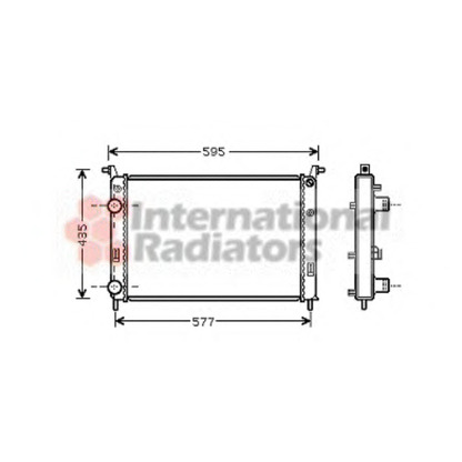 Photo Radiateur, refroidissement du moteur VAN WEZEL 17002316