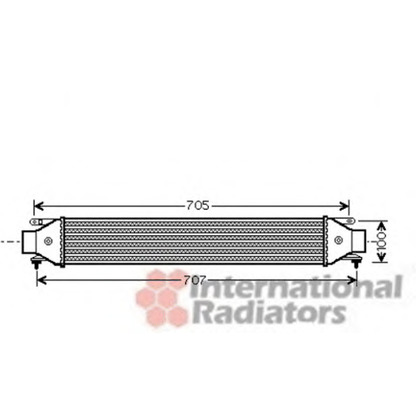 Foto Radiador de aire de admisión VAN WEZEL 17004392