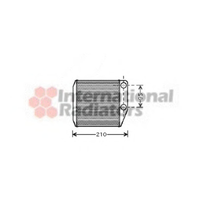 Photo Heat Exchanger, interior heating VAN WEZEL 17006313