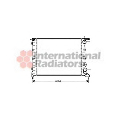 Foto Radiatore, Raffreddamento motore VAN WEZEL 43002043