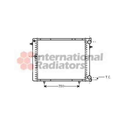 Foto Radiador, refrigeración del motor VAN WEZEL 43002125