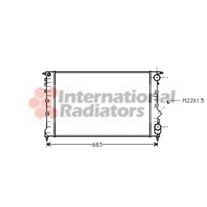 Photo Radiateur, refroidissement du moteur VAN WEZEL 43002131