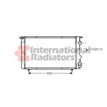 Photo Radiator, engine cooling VAN WEZEL 43002150