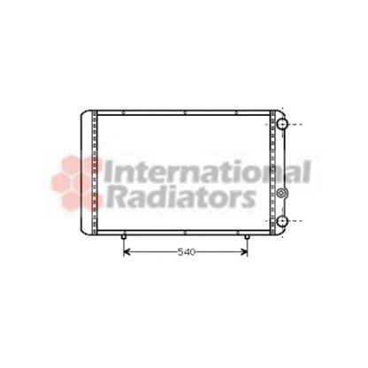 Photo Radiator, engine cooling VAN WEZEL 43002155