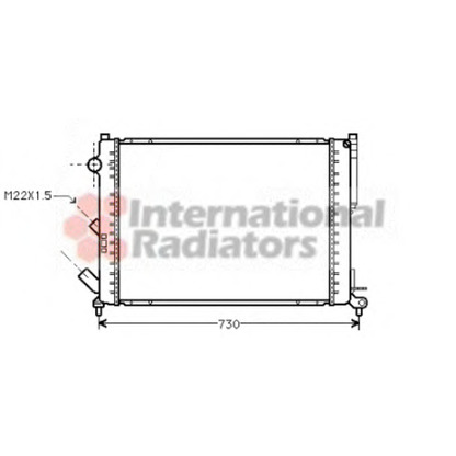 Photo Radiateur, refroidissement du moteur VAN WEZEL 43002165