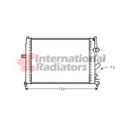 Foto Radiatore, Raffreddamento motore VAN WEZEL 43002166