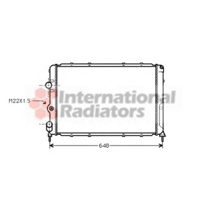 Foto Radiatore, Raffreddamento motore VAN WEZEL 43002199