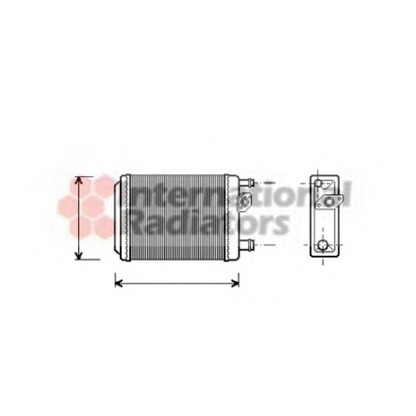 Photo Heat Exchanger, interior heating VAN WEZEL 43006097