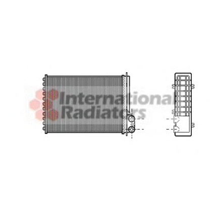 Foto Scambiatore calore, Riscaldamento abitacolo VAN WEZEL 43006205