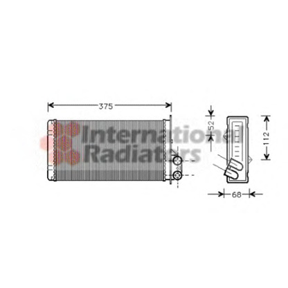 Photo Heat Exchanger, interior heating VAN WEZEL 43006226