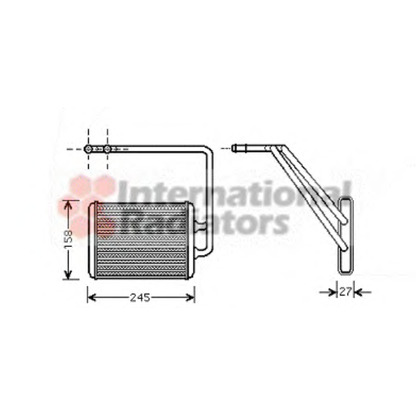 Photo Heat Exchanger, interior heating VAN WEZEL 82006141