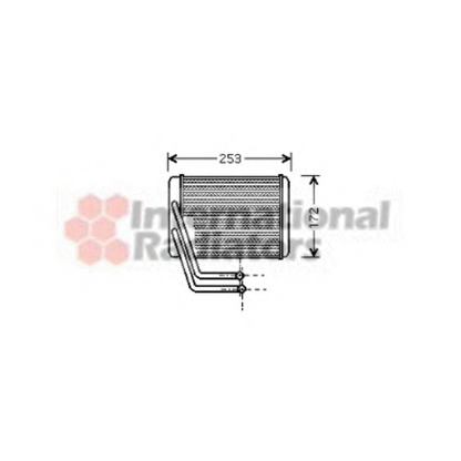 Photo Heat Exchanger, interior heating VAN WEZEL 82006144